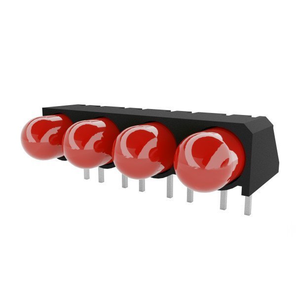 Dialight Led Circuit Board Indicators Red Diffused Low Current 550-1107-004F